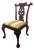 Vintage Chippendale Style Mahogany Dining / Accent Chair For Sale