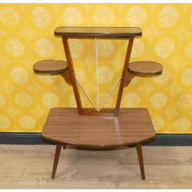 Flower Etagere in Teak Style Forrmica, 1960s For Sale - Image 9 of 9