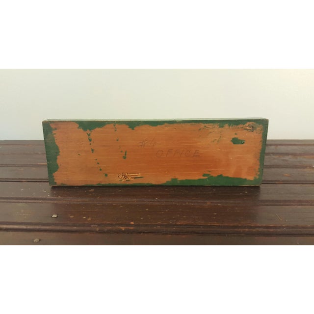 Mid 20th Century 1960s Folk Art Office Green Wood Horse For Sale - Image 5 of 6