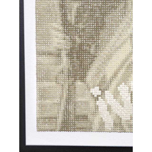 Paint Francisco Vital "Viva Zapata" Contemporary Black & Tan Mexican Revolutionary Pixelated Portrait, 2025 For Sale - Image 7 of 10