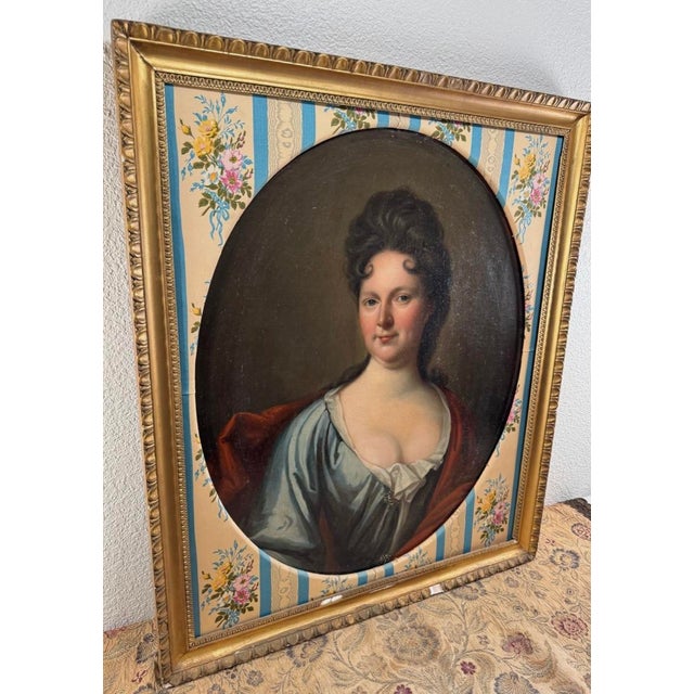 Portrait of a Baroque Gentleman Early 18th Century English School Oil on Canvas For Sale - Image 11 of 18