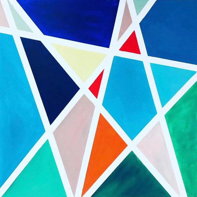 Modern Acrylic on Canvas Painting by Shabs Beigh, Kites 6 For Sale