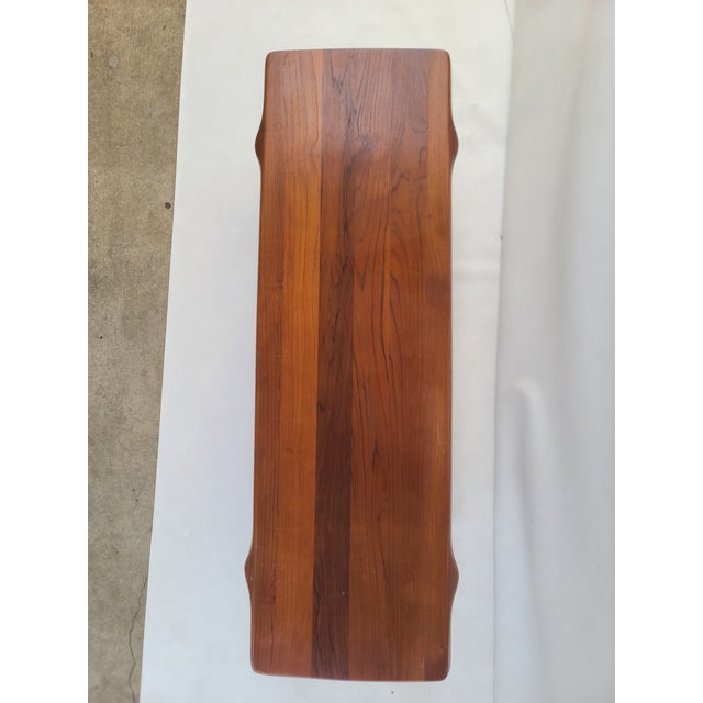 Danish Teak Live Edge Solid Teak Coffee Table For Sale - Image 13 of 14