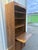 1980s Vintage Brown Faux Bamboo Secretary Bookcase For Sale - Image 4 of 8