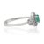 Metal Diamond Studded Regal Natural Emerald Wedding & Engagement Cocktail Ring Size 6 For Sale - Image 7 of 13