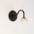 Pin Up Sconce, Modern, 3 Inches Glass Globes, by Research.Lighting, Facing Up, Modern, Minimal For Sale - Image 11 of 12