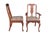 Set of 6 Harden Furniture Queen Anne Dining Chairs, circa 1999. Features a solid cherry frame with curved crest rail over...