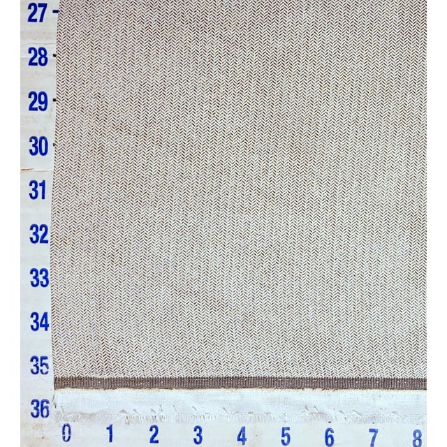 Animal Skin Vintage Ralph Lauren "Stonewall" Faux Suede Herringbone Fabric- 4 Yards For Sale - Image 7 of 7