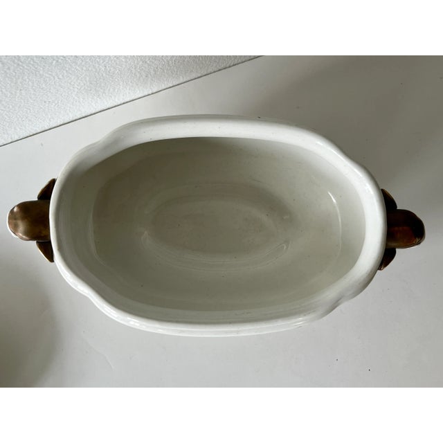 Ceramic 1874 Royal Worchester Porcelain Tureen With Elephant and Tropical Motifs English Serving Vessel For Sale - Image 7 of 8