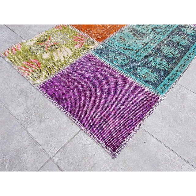 Mid 20th Century Oushak Anatolian Wool Runner For Sale - Image 10 of 10