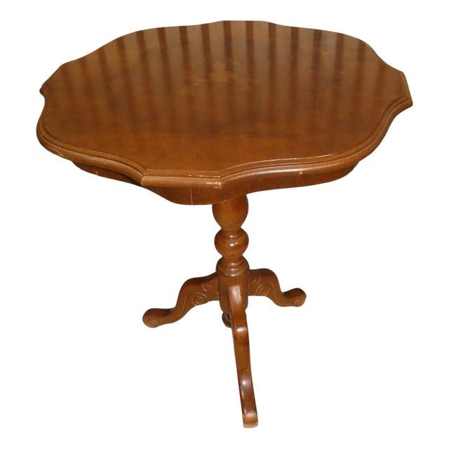 Light Round Side Table For Sale