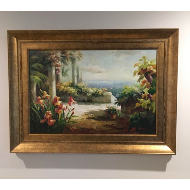 1990s European Seascape Framed Painting on Canvas For Sale - Image 11 of 11