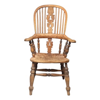 Antique Windsor Chair in Ash and Yew For Sale