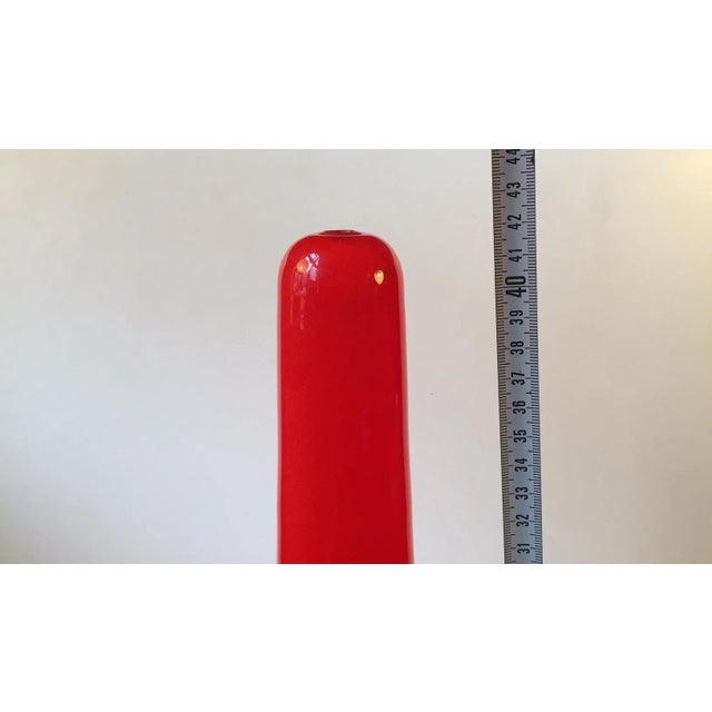 1960s Mid-Century Orange Cased Glass Pendant Lamp, 1960s For Sale - Image 5 of 7