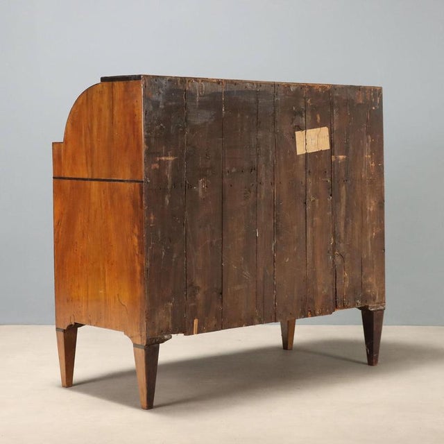 Early 19th Century Walnut Bureau with Ebonized Details, Trentino, Italy For Sale - Image 10 of 11