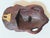 Late 20th Century Vintage Chinese Hand-Carved Hardwood Smiling Sage Elder Wall Mask For Sale - Image 5 of 9