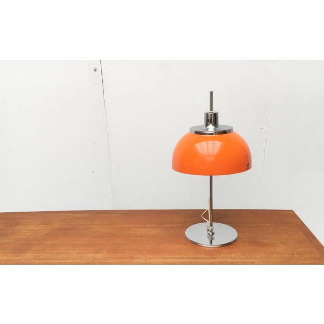 Vintage Space Age Italian Faro Table Lamp from Guzzini, 1970s For Sale - Image 11 of 18