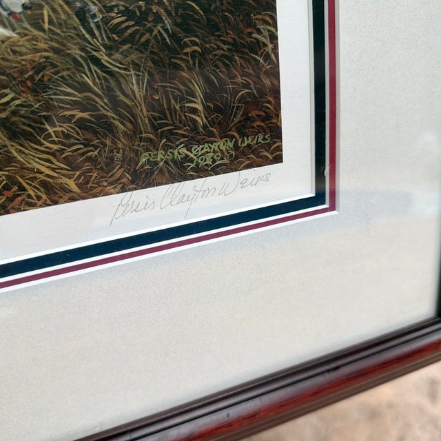 Signed limited edition print entitled “Out Foxed” by Maine artist Persis Clayton Weirs from 1989. It is an early copy of...