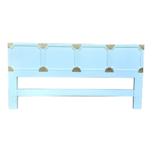 1970s Vintage Henredon King Size Chinoiserie Headboard