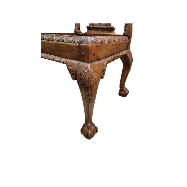 A Pair of Late 19th Century Georgian Style Side Chairs For Sale In Dallas - Image 6 of 6