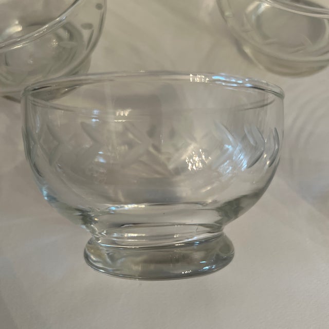Vintage Glass Footed Dessert Bowls Set of 8 Chairish