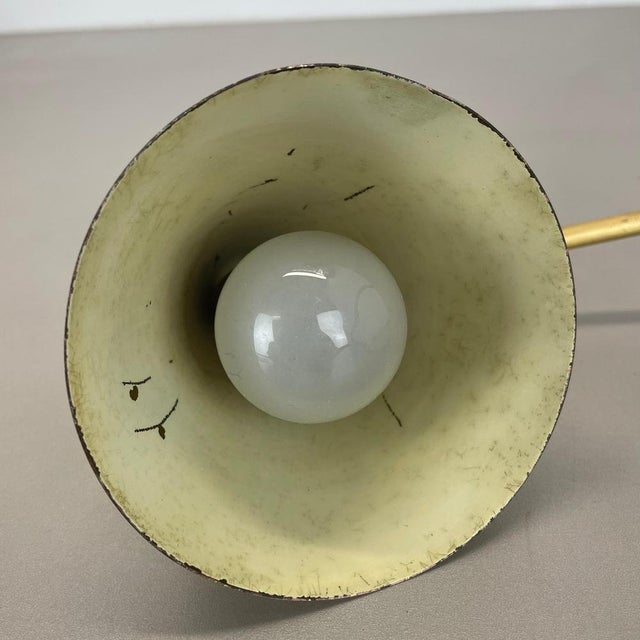 Mid-Century Modern Brass Table Light in the style of Rupert Nikoll, Austria, 1950s For Sale - Image 17 of 18
