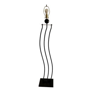 80s Postmodern Squiggle Floor Lamp by Lite Source For Sale