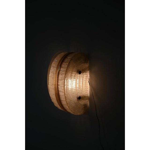 Amber Murano Glass Sconce from AV Mazzega, Italy, 1960s For Sale - Image 14 of 17