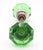 Mid 20th Century Pair of Vintage Octagon Green Glass Door Knobs For Sale - Image 5 of 5