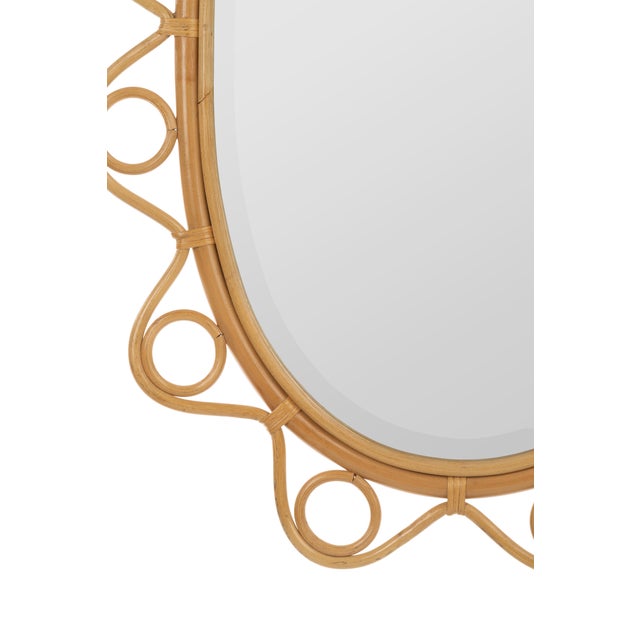 Early 21st Century Cooper Classics x Park and Oak Elin Oval Rattan Loop Wall Mirror For Sale - Image 5 of 9