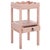 Light Pink Darlyn Scalloped 1 Drawer Accent Table in Pink For Sale - Image 8 of 10