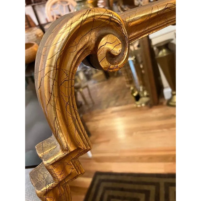 LaBarge Style Gold Leaf Wall Mirror For Sale In New York - Image 6 of 13