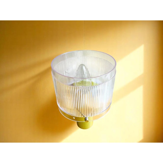 Chartreuse Green and Yellow Acrylic Wall Sconces, 1990s, Set of 2 For Sale - Image 8 of 15