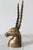 Mid 20th Century Vintage Brass Antelope Sculpture For Sale - Image 5 of 12
