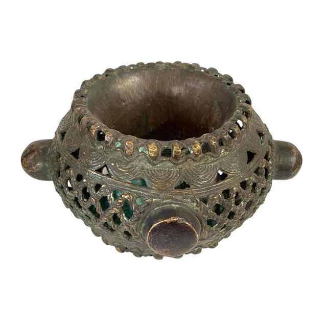 African Benin Nigeria trade currency bronze bracelet, with amazing patina you can wear it or could be displayed as a...