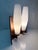Danish Double Wall Lamp in Teak and Glass, 1960s For Sale - Image 4 of 9