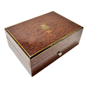 Vintage Reuge Sainte-Croix Swiss Music Box in Burl Wood Case, Working