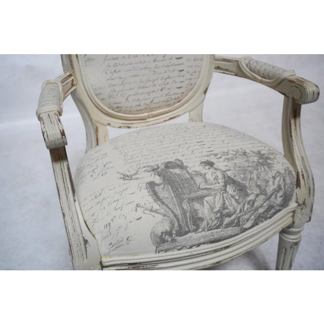 Late 20th Century Child’s Armchair in the Style of Louis XVI For Sale - Image 9 of 13