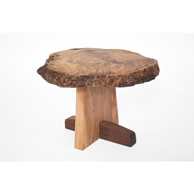 Brown Walnut Signed Table by Jörg Pietschmann For Sale - Image 8 of 17