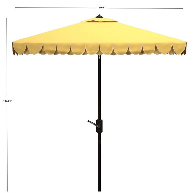 Contemporary Elegant 7.5 Square Umbrella - Yellow For Sale - Image 3 of 4