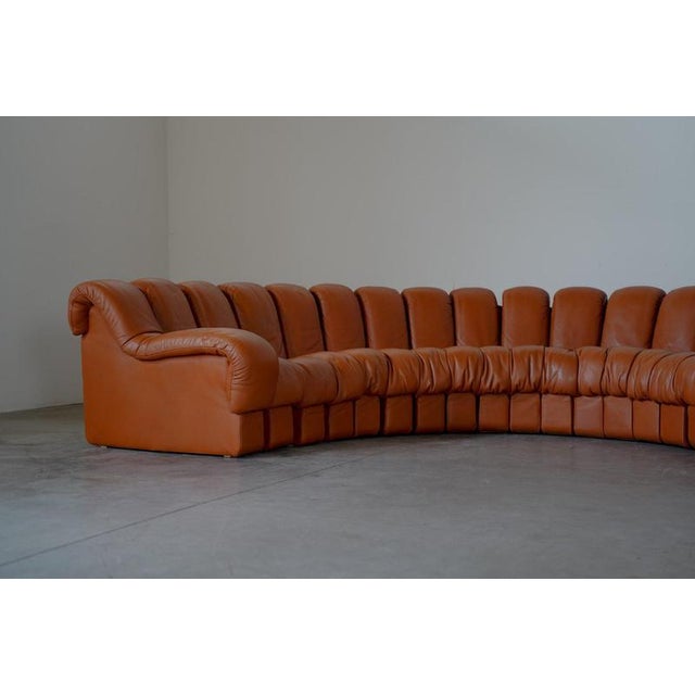 DS-600 Sectional Sofa in Cognac Leather by de Sede, Swiss, 1990s For Sale - Image 3 of 18