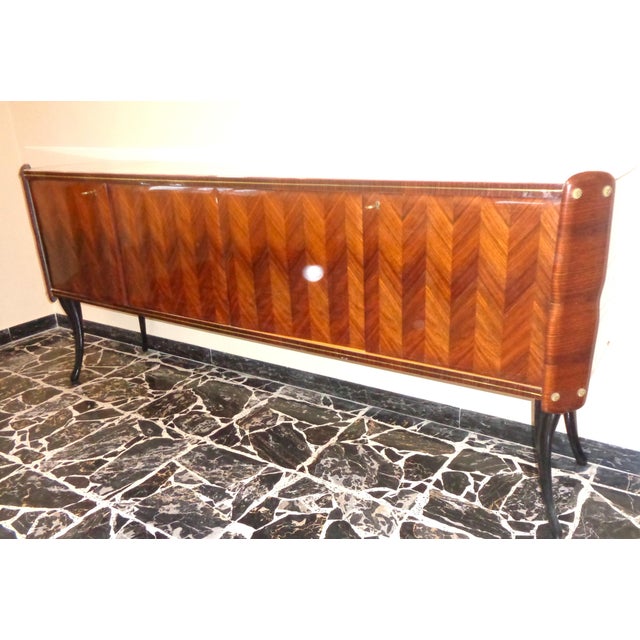 Vintage Dining Room Set by Paolo Buffa, 1950s, Set of 9 For Sale - Image 9 of 12