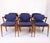 Model 42 Dining Room Chairs in Teak and Blue Fabric by Kai Kristiansen for Andersen Møbelfabrik, 1960s, Set of 6 For Sale - Image 10 of 14