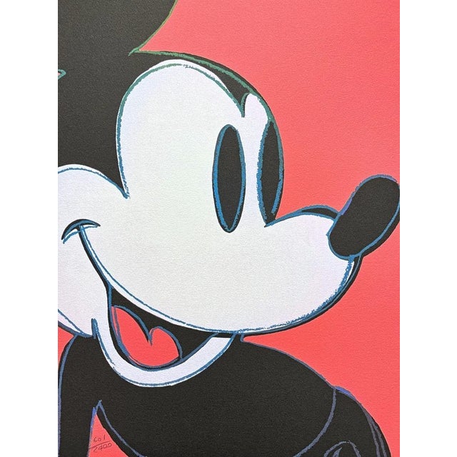 After Andy Warhol, Mickey Mouse Red, 1980s, Print For Sale - Image 4 of 6