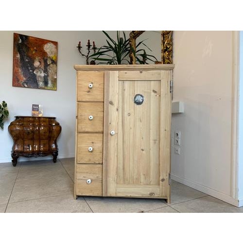 Biedermeier Bread Cabinet in Spruce For Sale - Image 11 of 11