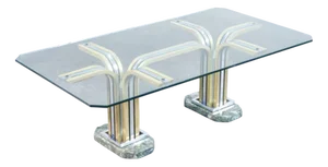 Italian Glass Coffee Table