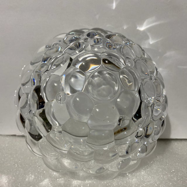 Elegant Orrefors bowl in the Raspberry pattern, designed by Anne Nilsson. Suitable as both a food serving bowl and for...