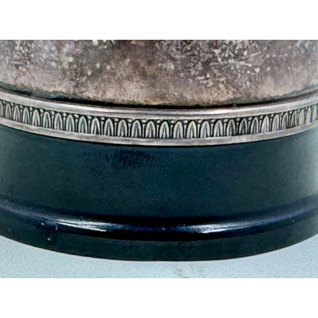 Art Deco Silver Plate & Bakelite French Cigarette Holder Crested With Eagle 1920s For Sale - Image 4 of 11