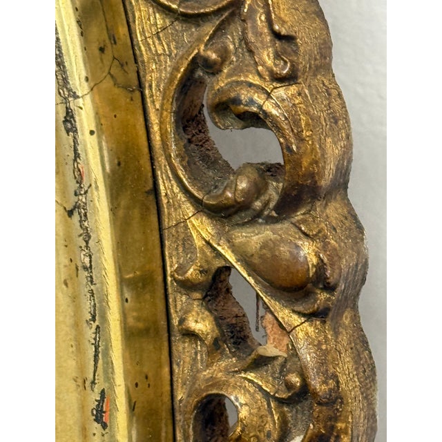Wood Hollywood Regency Empire Mirror For Sale - Image 7 of 12