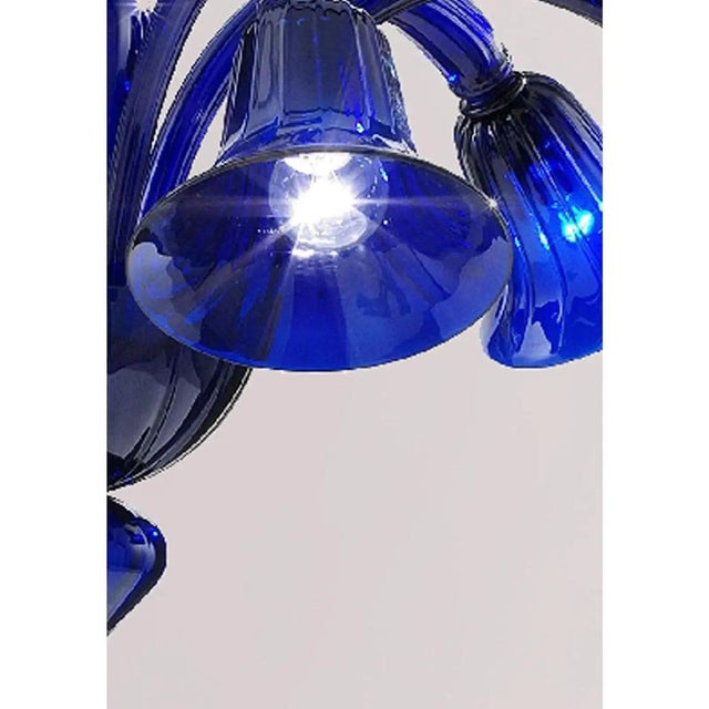 Pop Blue-Ocean Murano Style Glass Chandelier by Simoeng For Sale - Image 9 of 10
